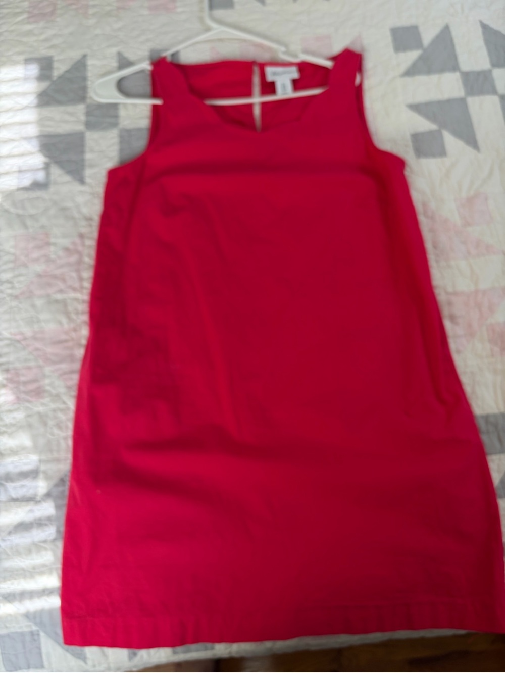 Bright coral/pink Sleeveless Mini Dress